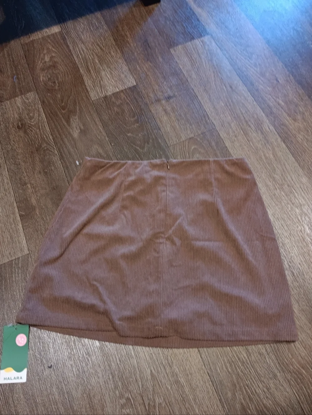Halara High Waisted 2-in-1 A Line Mini Corduroy Casual Skirt Sz M New